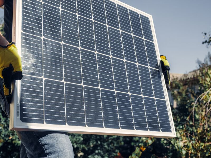 un panneau solaire